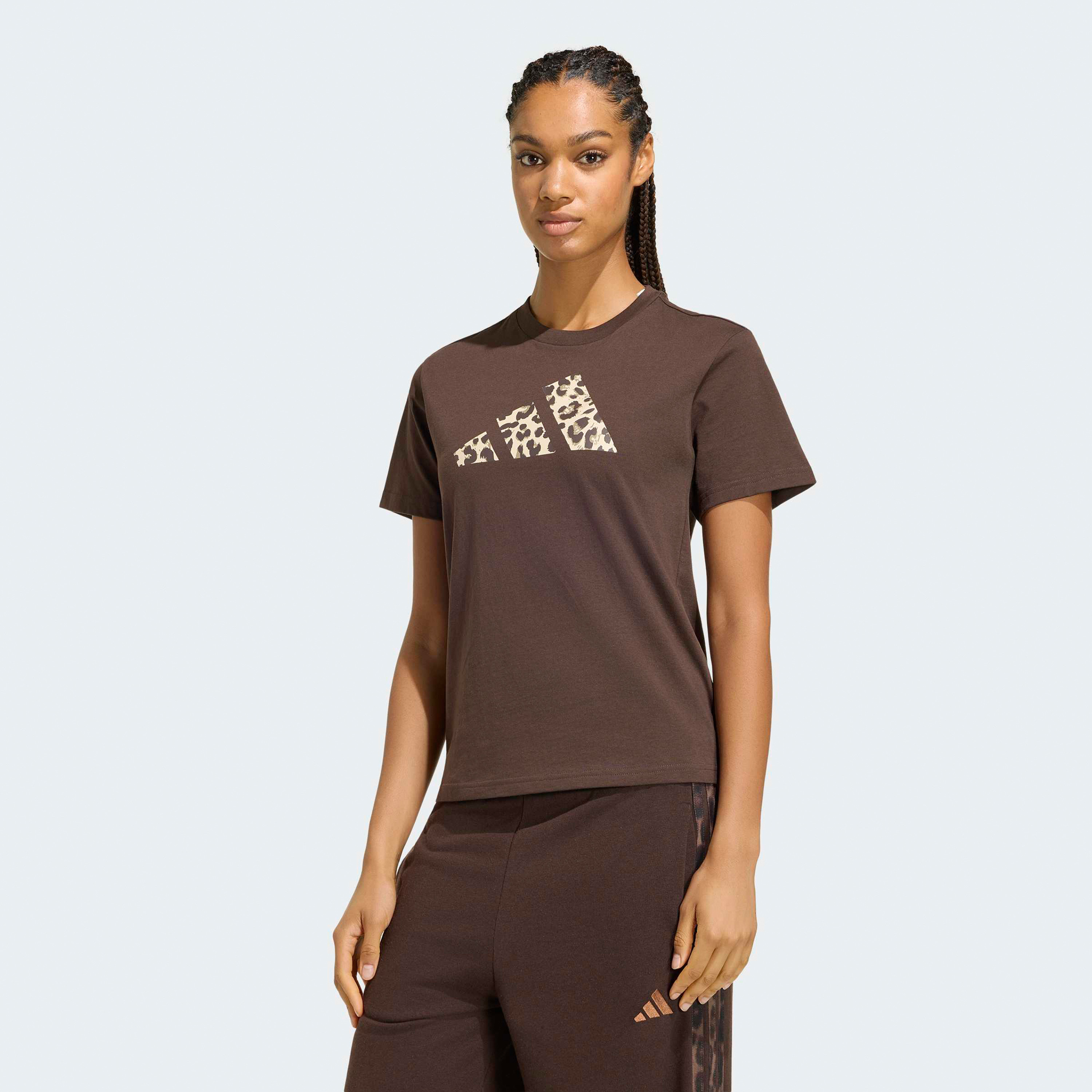 adidas Women Animal Graphic Short Sleeve T-Shirt-sports-women-clothing-tshirtsandvests-image-1