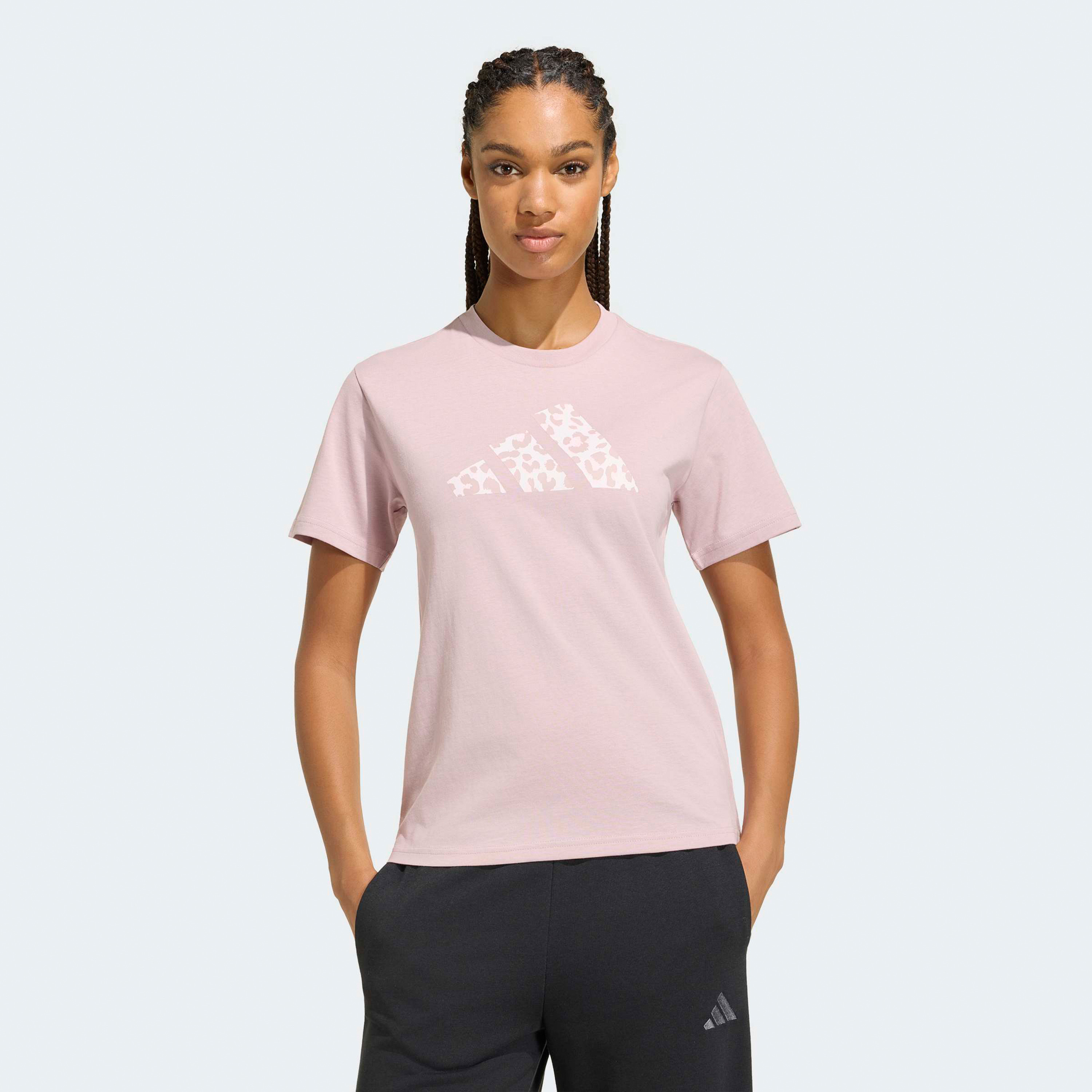 adidas Women Animal Graphic Short Sleeve T-Shirt-sports-women-clothing-tshirtsandvests-image-1