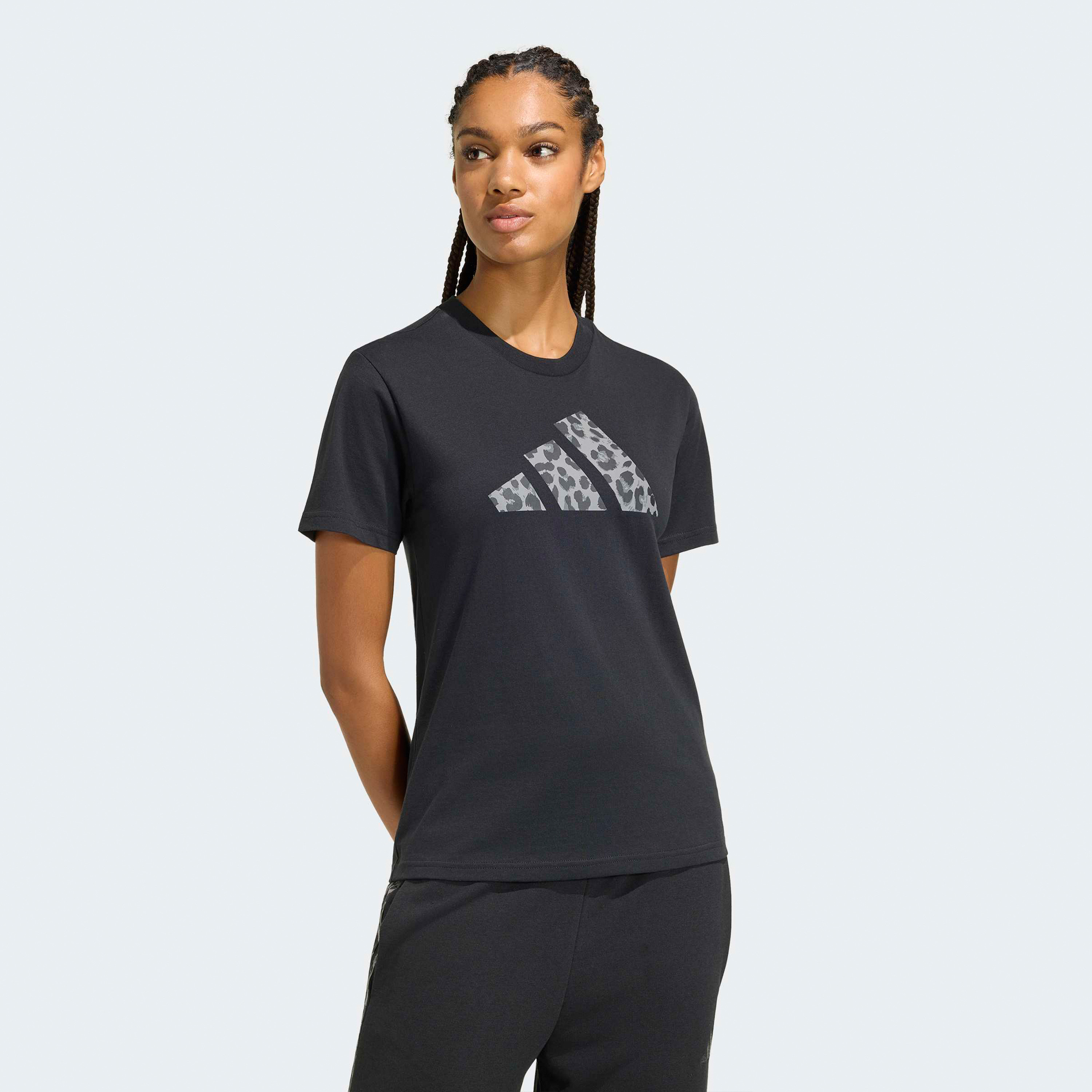 adidas Women Animal Graphic Short Sleeve T-Shirt-sports-women-clothing-tshirtsandvests-image-1