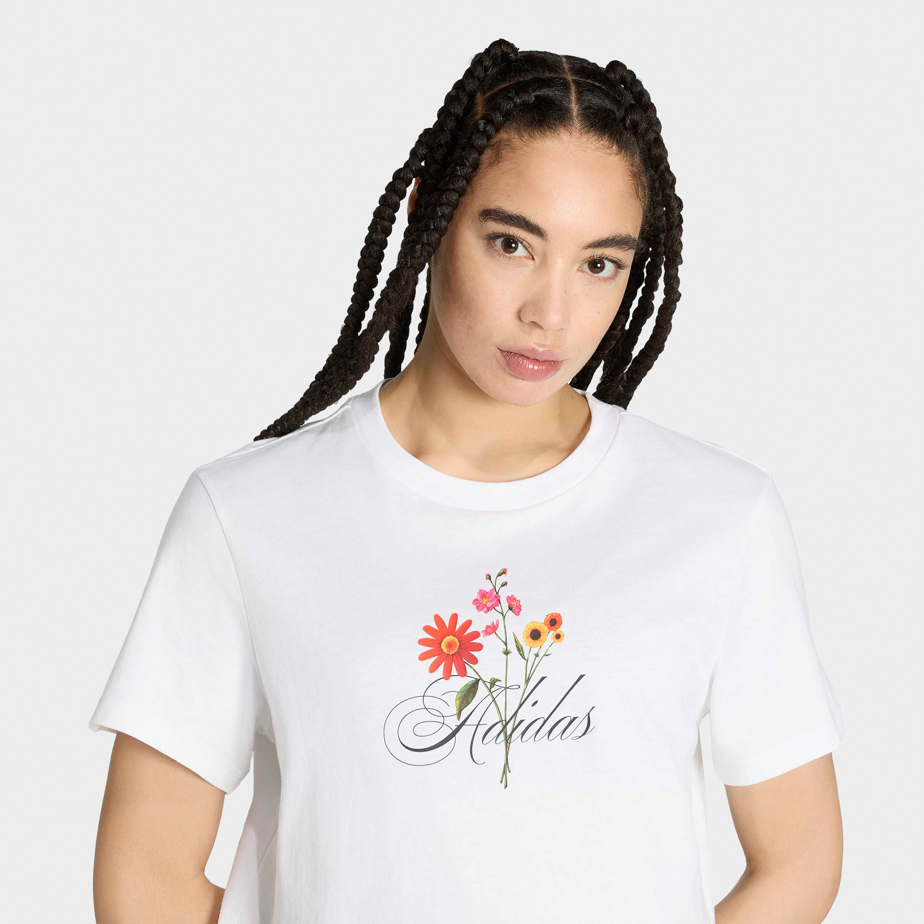 adidas Women Floral Loose Graphic Short-Sleeve Crew Neck T-shirt-sports-women-clothing-tshirtsandvests-image-4