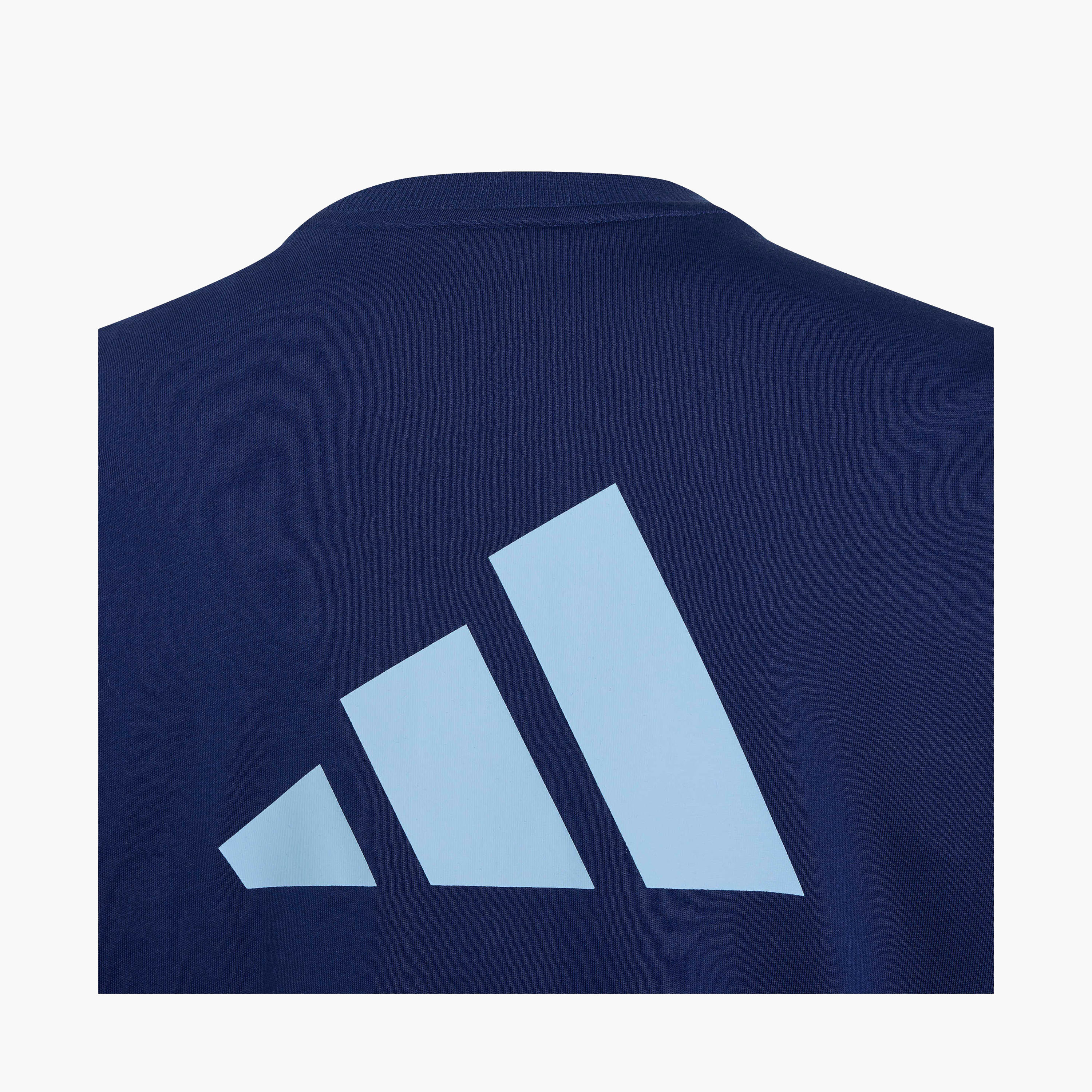 Adidas Crew Neck Short Sleeves T-shirt with Logo Print-sports-boys-clothing-tops-image-5