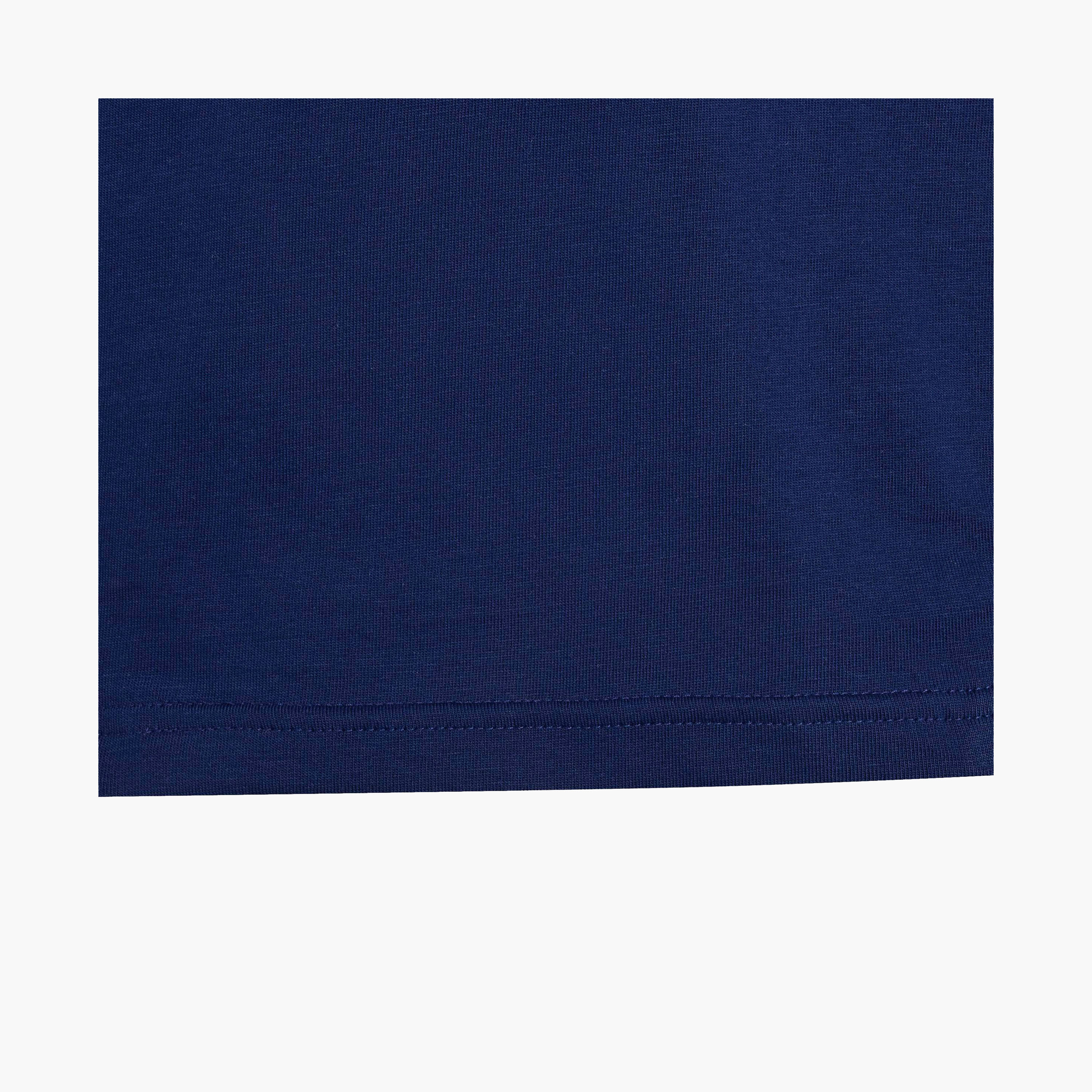 Adidas Crew Neck Short Sleeves T-shirt with Logo Print-sports-boys-clothing-tops-image-6
