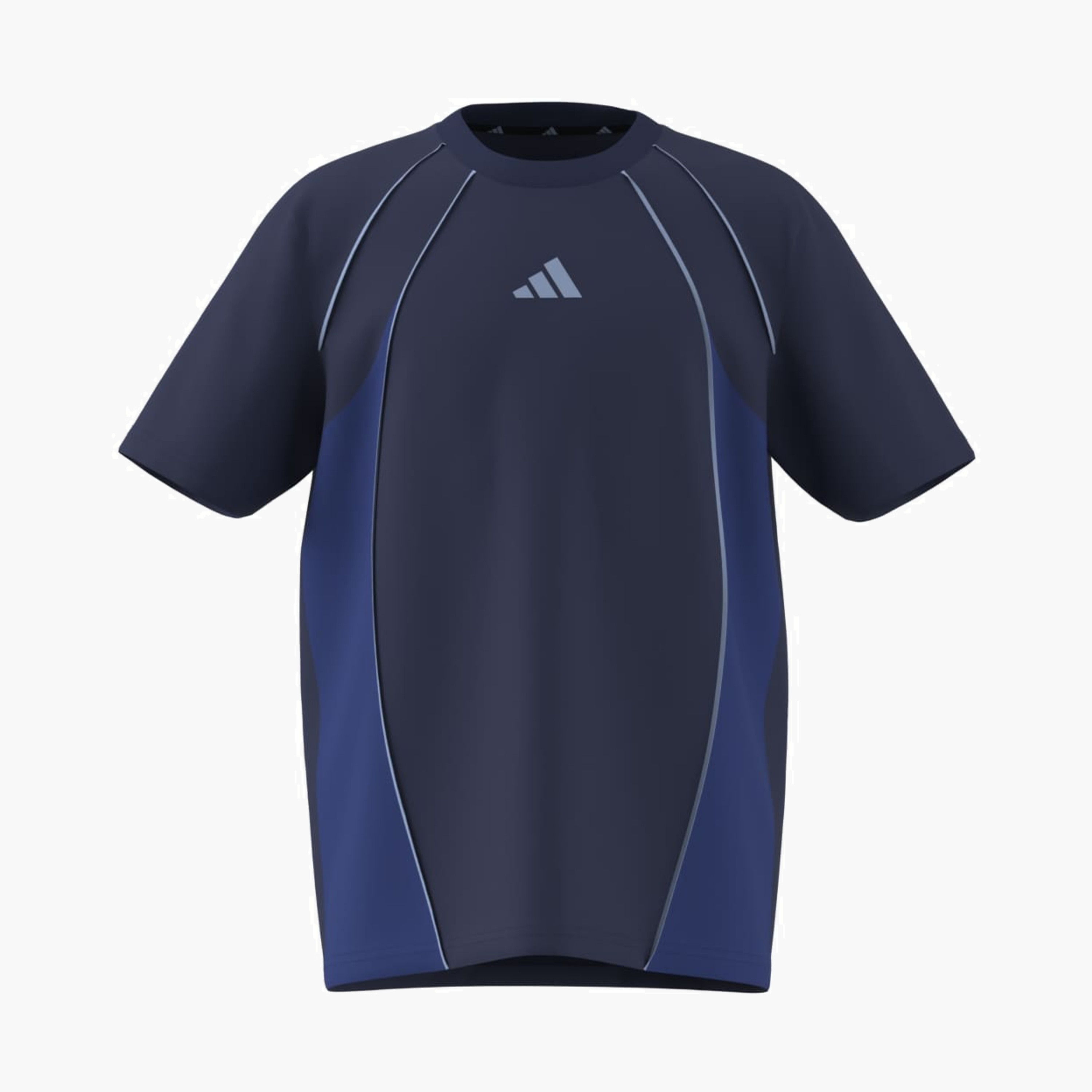 Adidas Crew Neck Short Sleeves T-shirt with Logo Print-sports-boys-clothing-tops-image-7