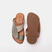 Al Waha Colourblock Slip-On Arabic Sandals with Toe Ring Accent-Boy%27s Sandals-thumbnail-4