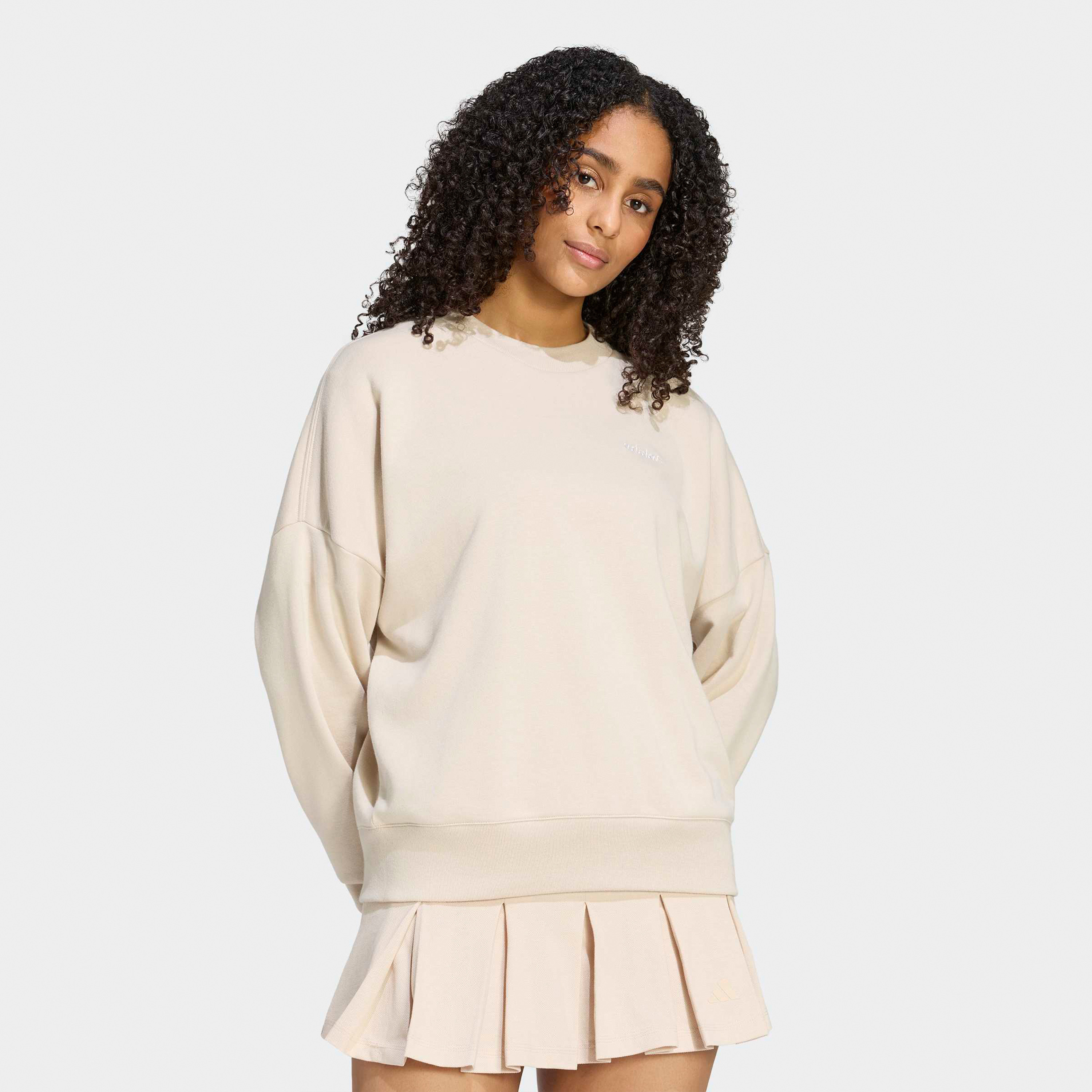 اديداس - سويت شيرت نسائي أساسيات اموسم من كولوربوب-sports-women-clothing-hoodiesandsweatshirts-image-1