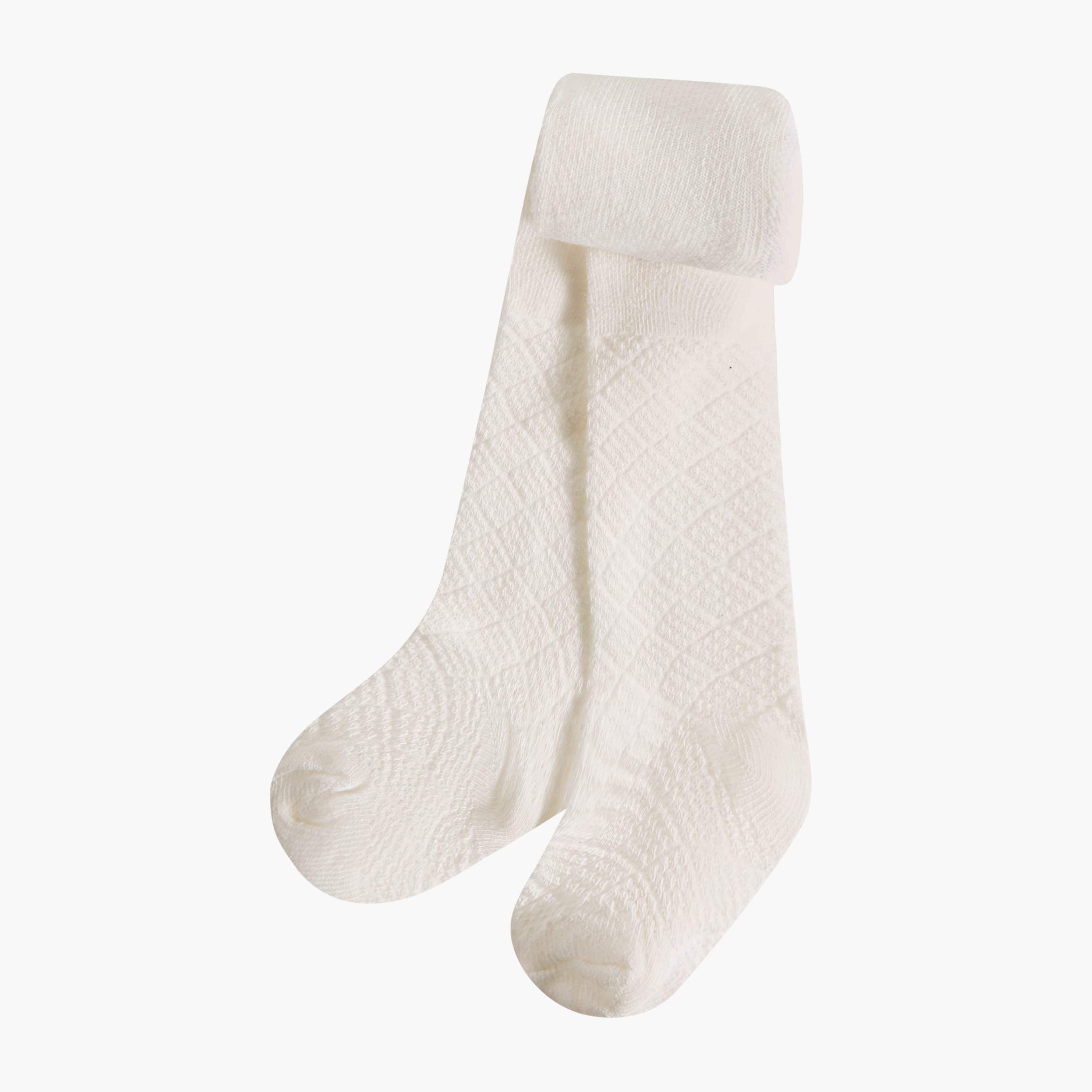 Juniors Jacquard Tights with Elasticated Waistband-baby-girls-accessories-socks-image-1