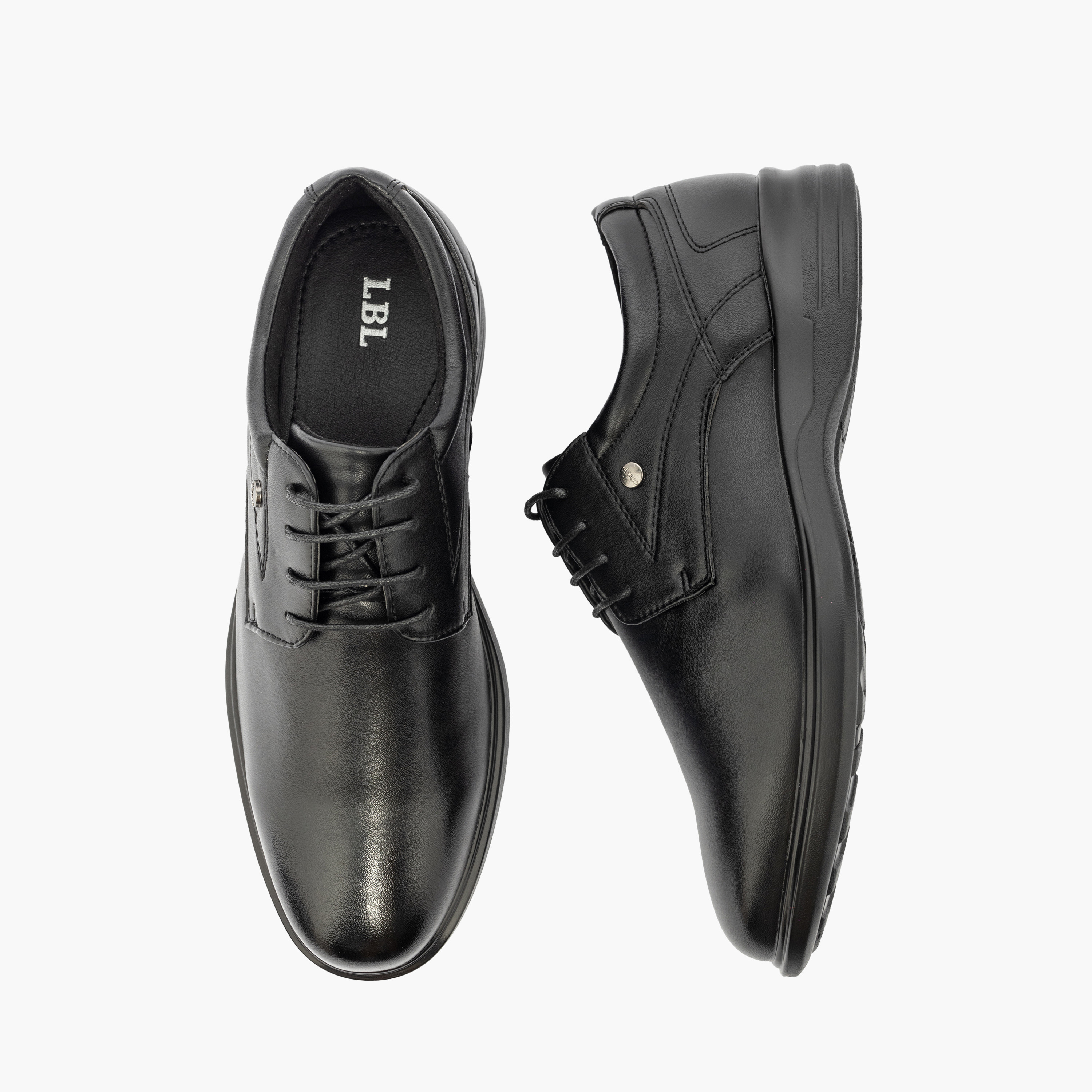 LBL by Shoexpress Solid Lace-Up Derby Shoes-men-shoes-formalshoes-image-1