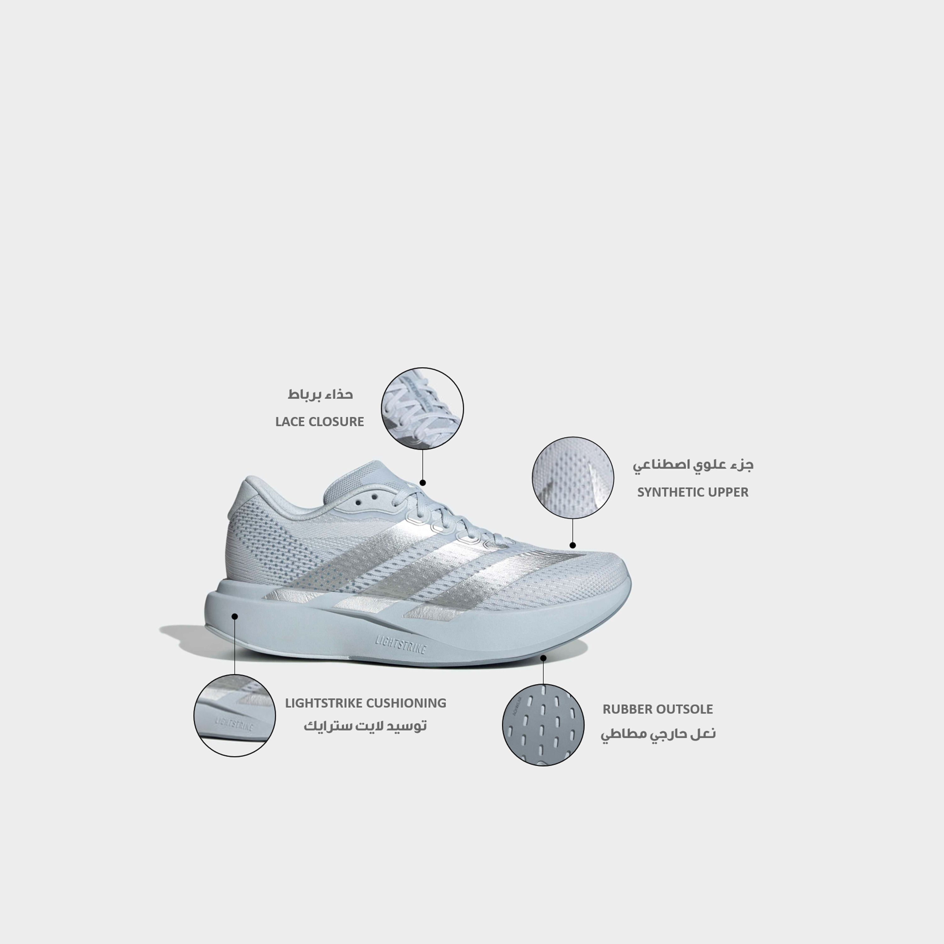حذاء جري برباط إغلاق أديزيرو بيسر للنساء من أديداس-sports-women-shoes-image-2