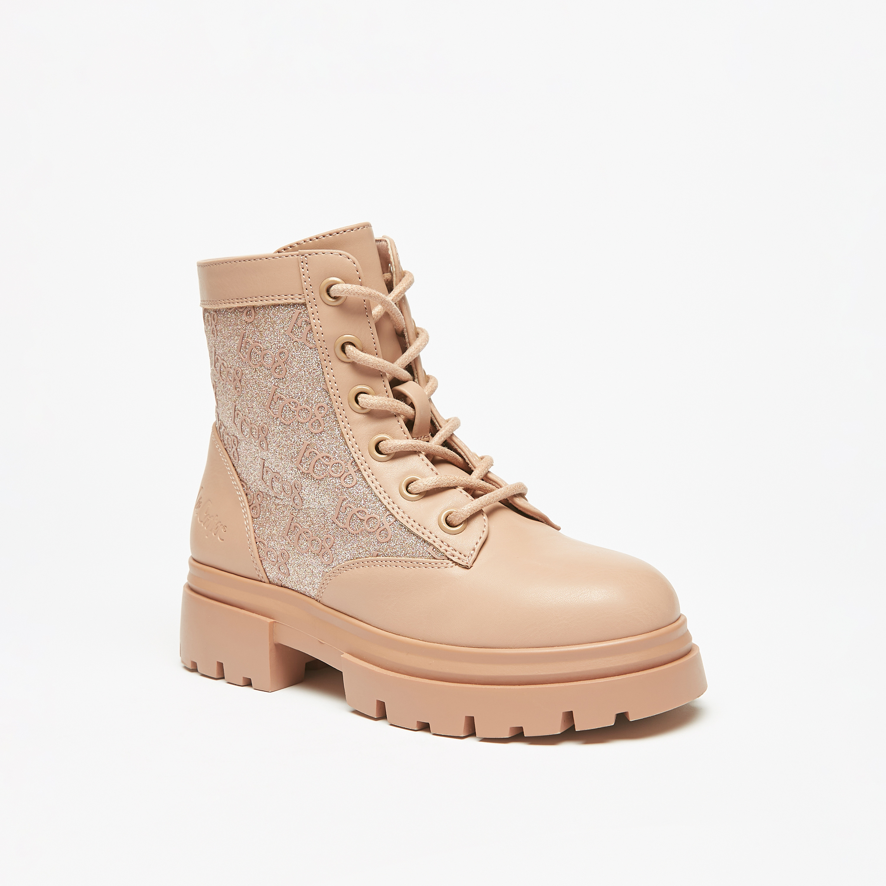 حذاء طويل مزيّن برباط من لي كوبر-girls-shoes-boots-image-7