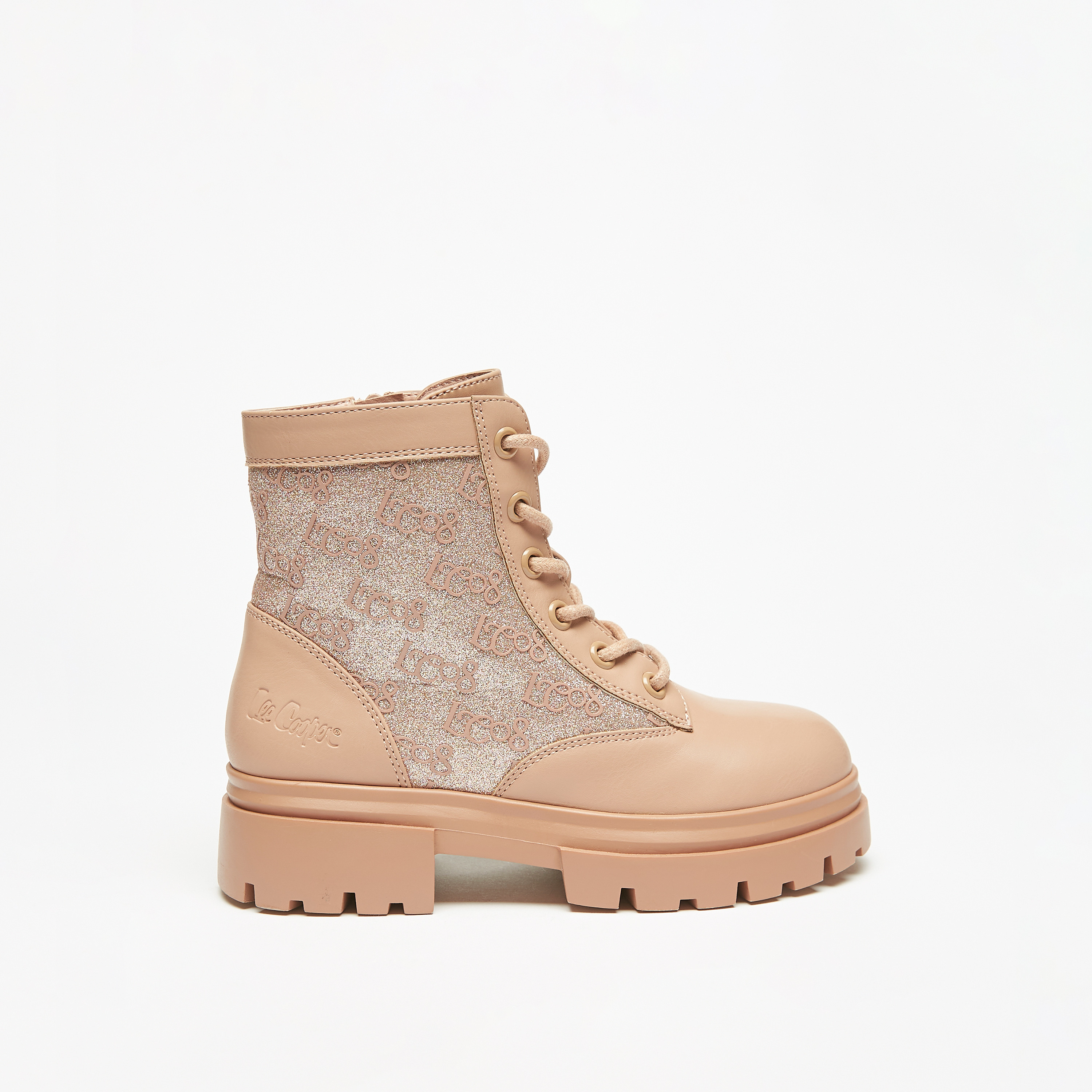 حذاء طويل مزيّن برباط من لي كوبر-girls-shoes-boots-image-11