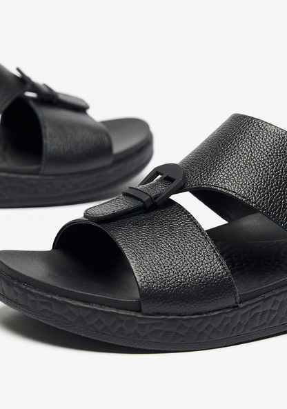 Le Confort Buckle Accented Slip-On Arabic Sandals