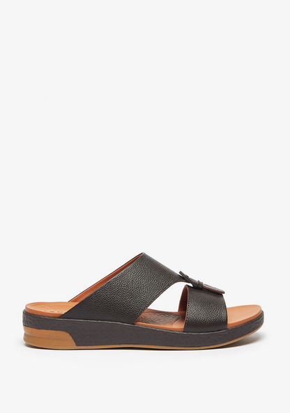 Le Confort Buckle Accented Slip-On Arabic Sandals-Men%27s Sandals-image-0