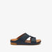 Le Confort Buckle Accented Slip-On Arabic Sandals-Men%27s Sandals-thumbnailMobile-0