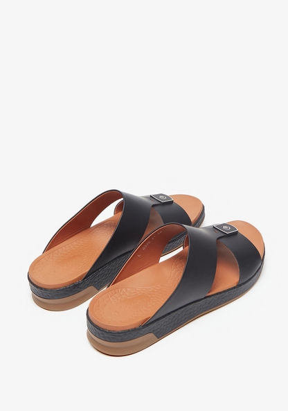 Le Confort Solid Slip-On Arabic Sandals-Men%27s Sandals-image-3