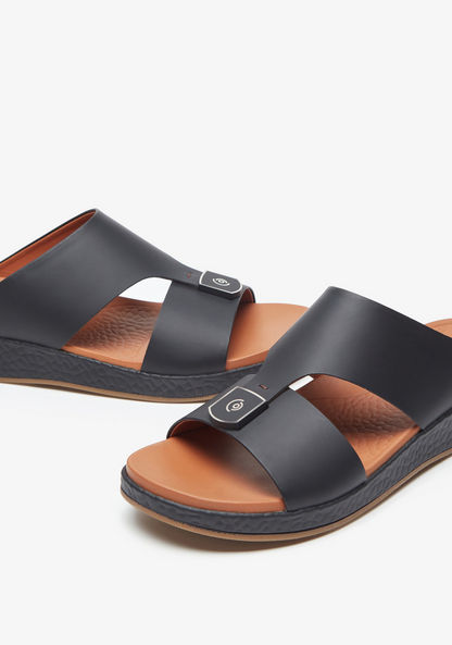 Le Confort Solid Slip-On Arabic Sandals-Men%27s Sandals-image-5