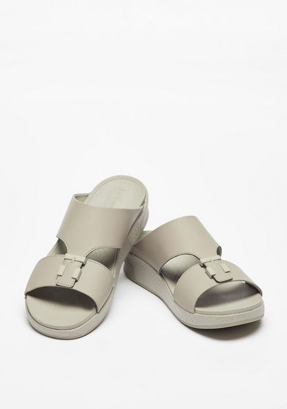 Le Confort Buckle Accented Slip-On Arabic Sandals-Men%27s Sandals-image-1