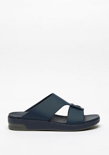 Le Confort Buckle Accented Slip-On Arabic Sandals-Men%27s Sandals-image-0