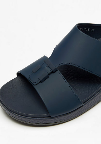 Le Confort Buckle Accented Slip-On Arabic Sandals-Men%27s Sandals-image-3