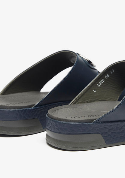 Le Confort Solid Slip-On Arabic Sandals-Men%27s Sandals-image-3