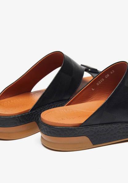 Le Confort Textured Slip-On Arabic Sandals-Men%27s Sandals-image-3