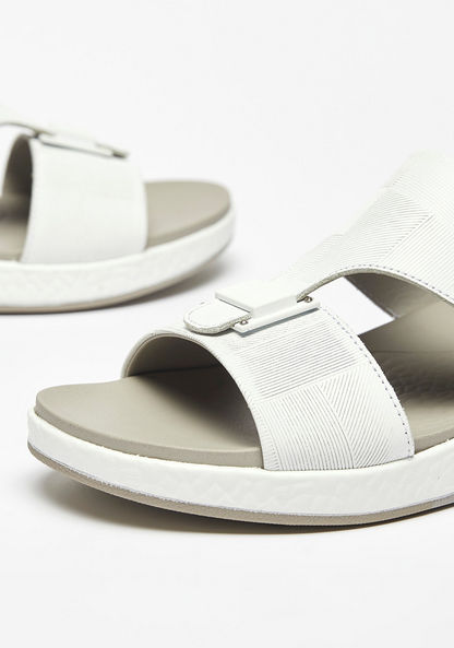 Le Confort Textured Slip-On Arabic Sandals-Men%27s Sandals-image-2