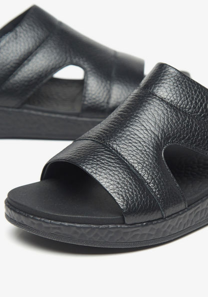 Le Confort Textured Slip-On Arabic Sandals-Men%27s Sandals-image-5