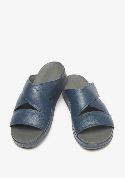 Le Confort Textured Open Toe Slip-On Arabic Sandals-Men%27s Sandals-image-1