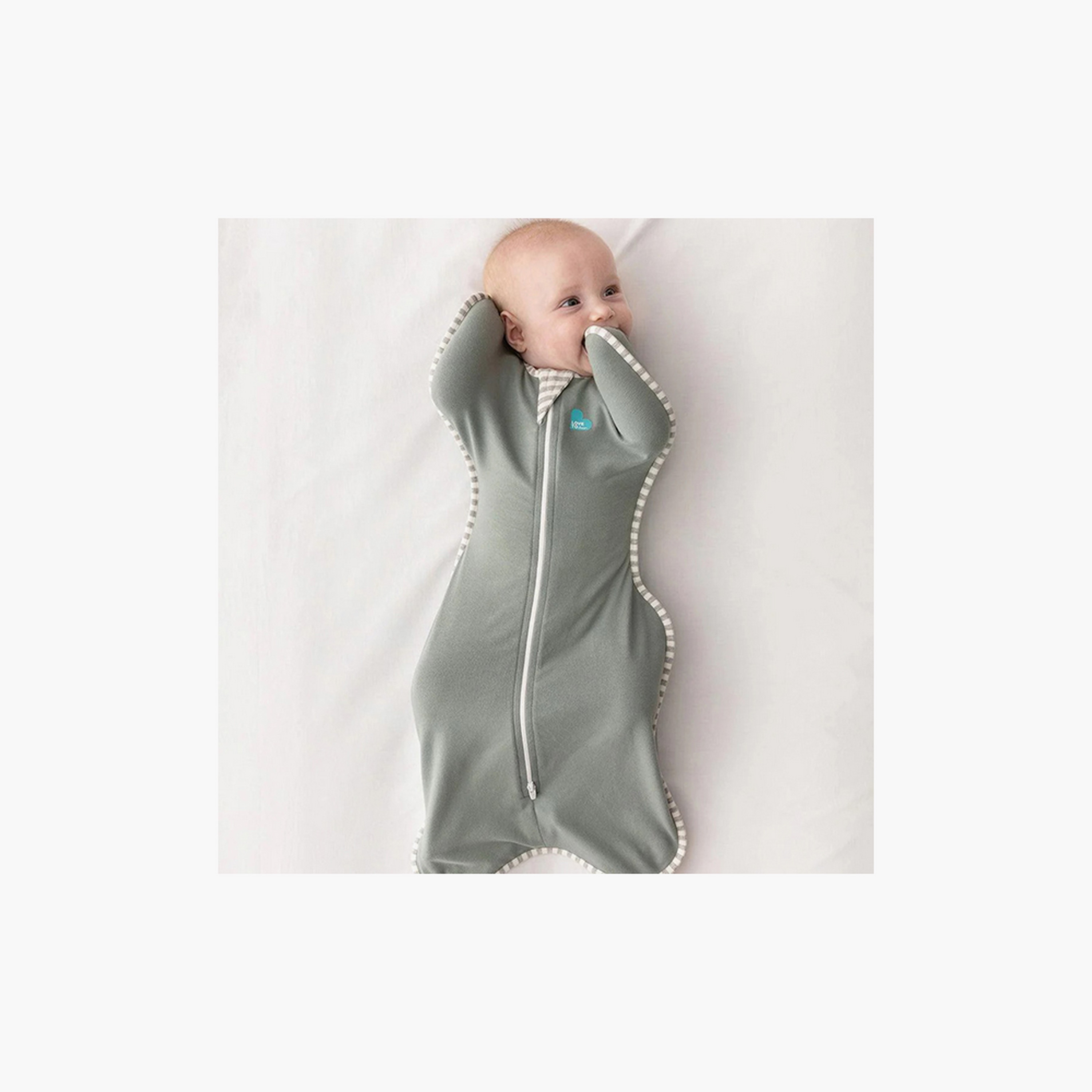 كيس نوم قماط لاف تو دريم - زيتوني-baby-nursery-blanketsandswaddles-swaddlesandsleepingbags-image-2