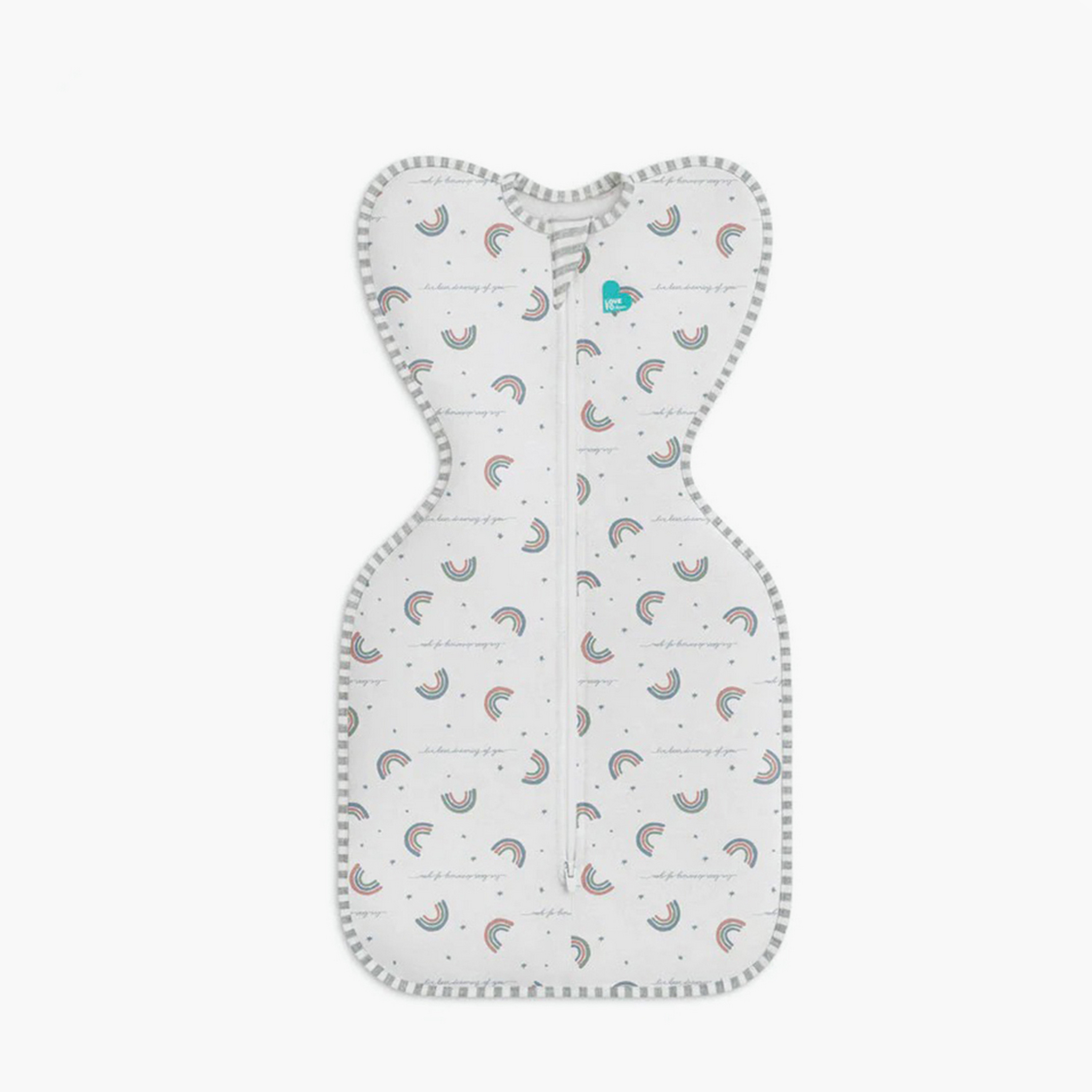 Love To Dream Rainbow Print Swaddle Up Sleeping Bag - White-baby-nursery-blanketsandswaddles-swaddlesandsleepingbags-image-1