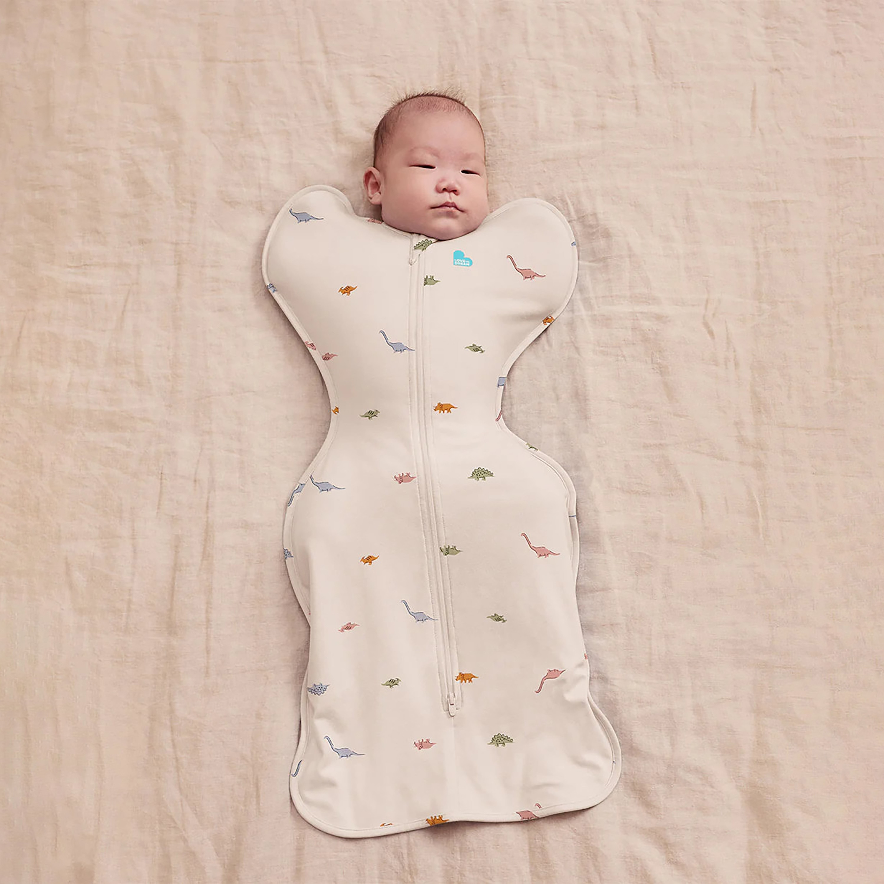 Love To Dream Swaddle Up Original 1.0 TOG Dinosnore Cream Sleeping Bag-baby-nursery-blanketsandswaddles-swaddlesandsleepingbags-image-3