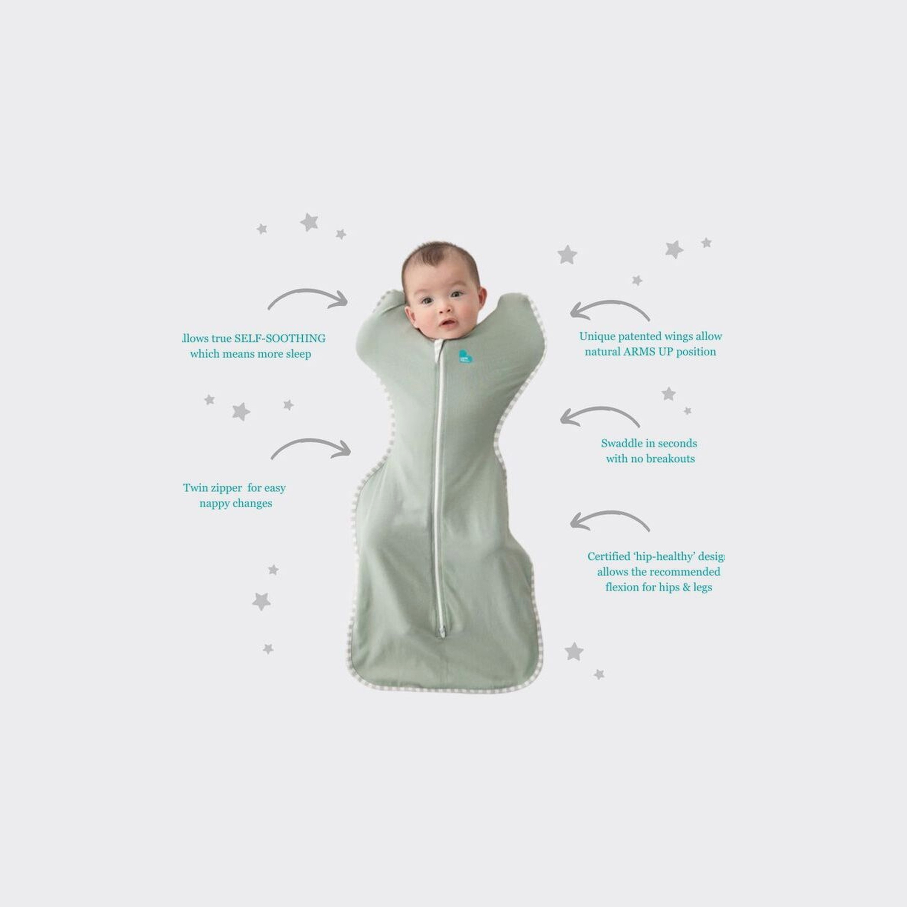 Love To Dream Swaddle Up Lite - Olive-baby-nursery-blanketsandswaddles-swaddlesandsleepingbags-image-5