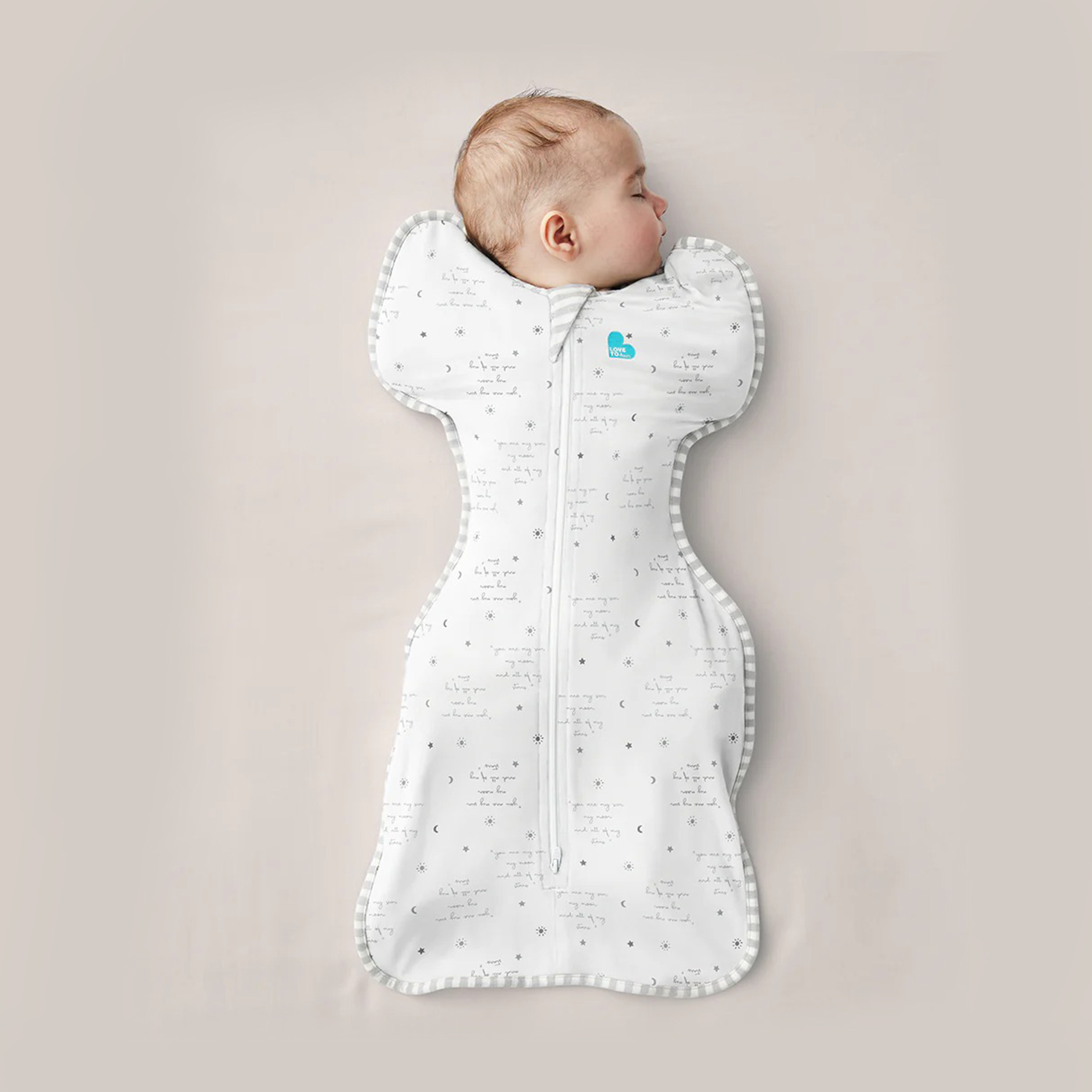 Love To Dream Cotton Swaddle Up 0.2T - You Are My - White-baby-nursery-blanketsandswaddles-swaddlesandsleepingbags-image-2