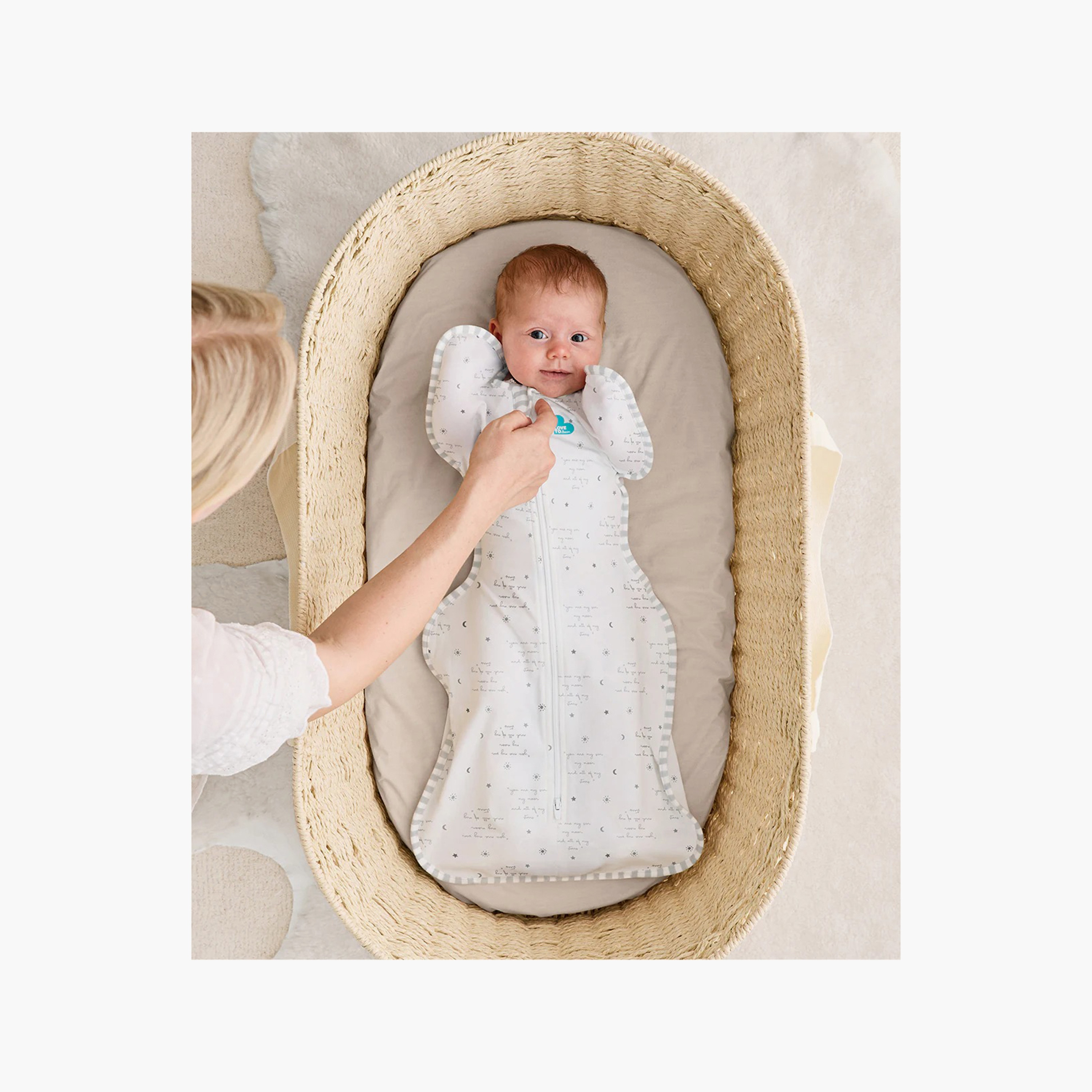 Love To Dream Cotton Swaddle Up 0.2T - You Are My - White-baby-nursery-blanketsandswaddles-swaddlesandsleepingbags-image-5