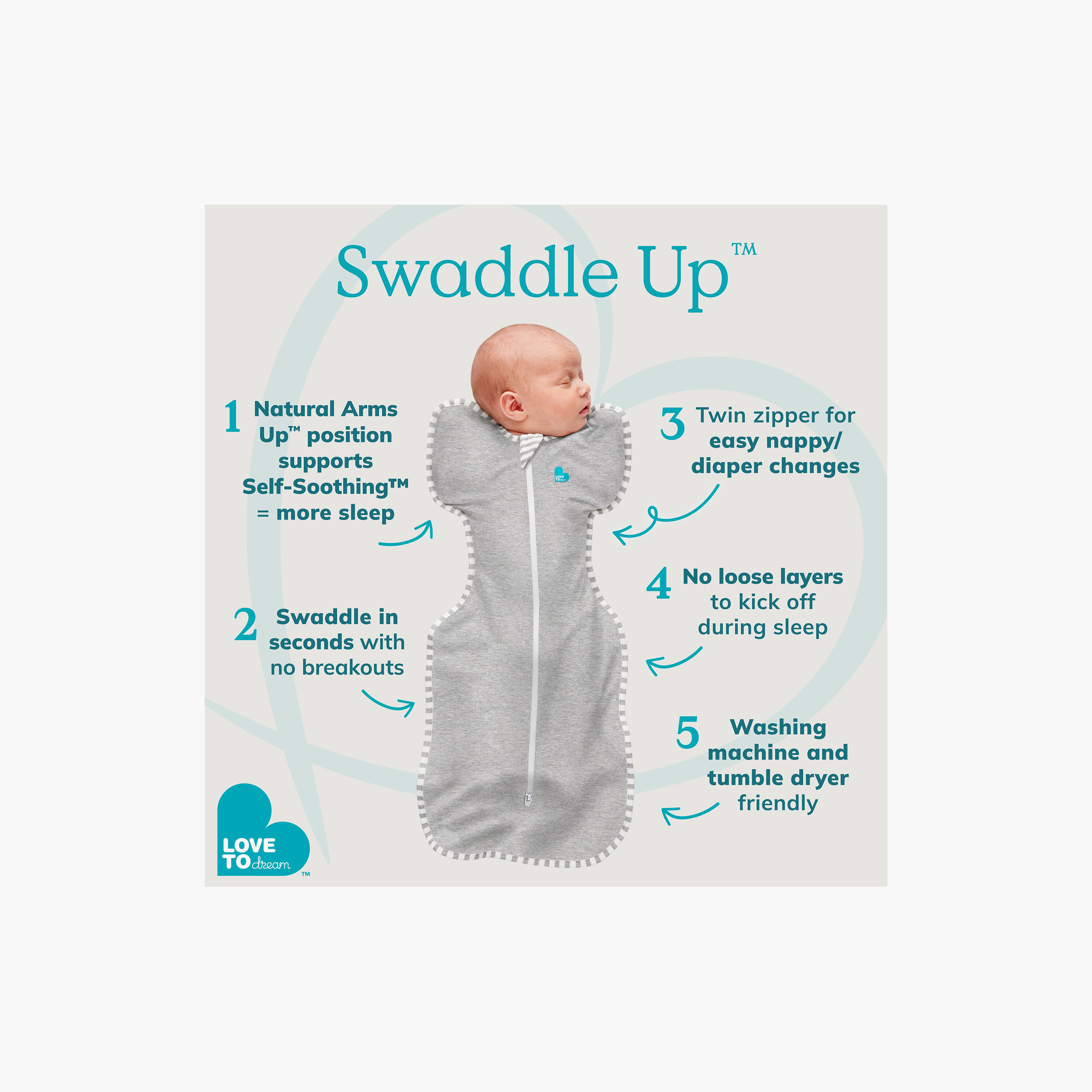 Love To Dream Cotton Swaddle Up 0.2T - You Are My - White-baby-nursery-blanketsandswaddles-swaddlesandsleepingbags-image-6