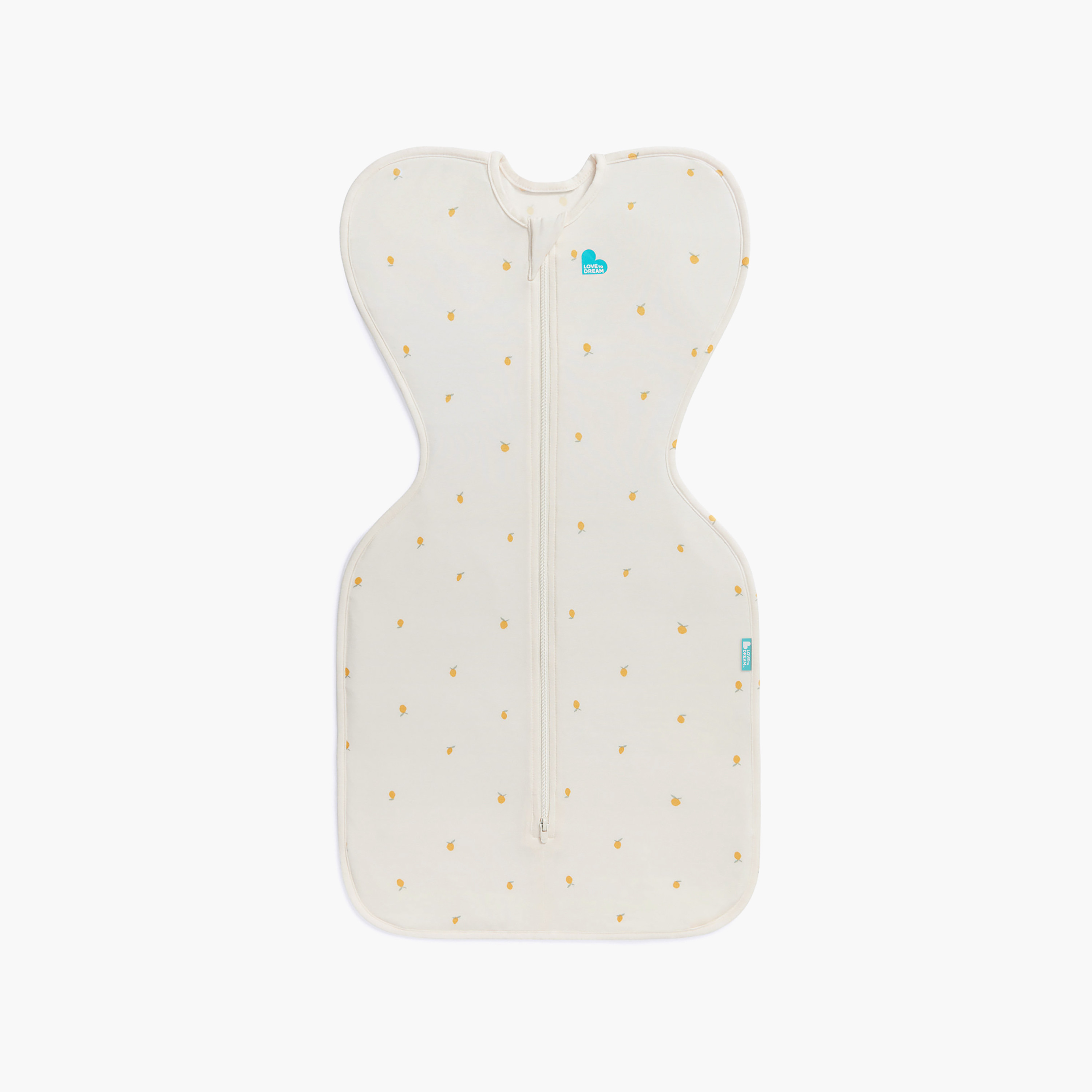 كيس نوم وقماط للرضع سوادل أب خيزران (بامبو) باللون الكريمه والليموني من لوف تو دريم-baby-nursery-blanketsandswaddles-swaddlesandsleepingbags-image-1