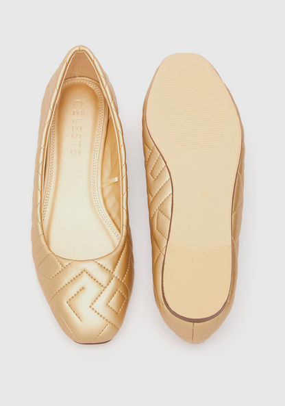 حذاء باليرينا سهل الارتداء مبطّن بمقدّمة مستديرة للنساء من سيليست