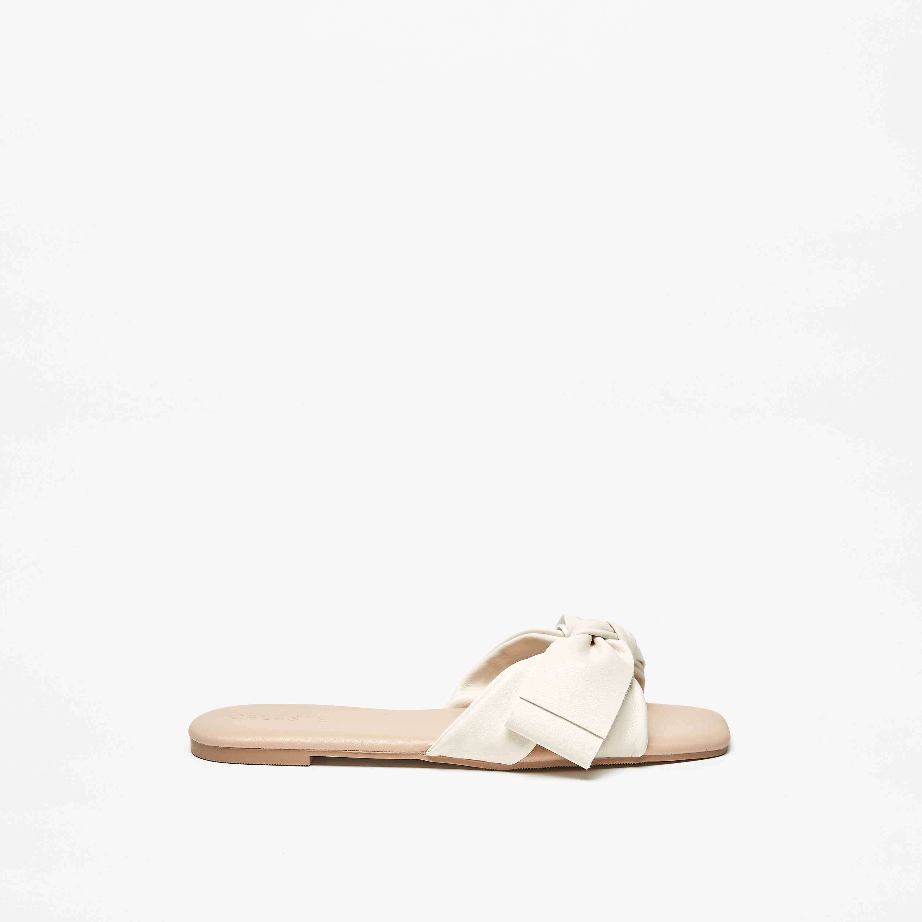 Celeste Women's Bow Accent Slip-On Flat Sandals-women-shoes-flats-sandals-image-3