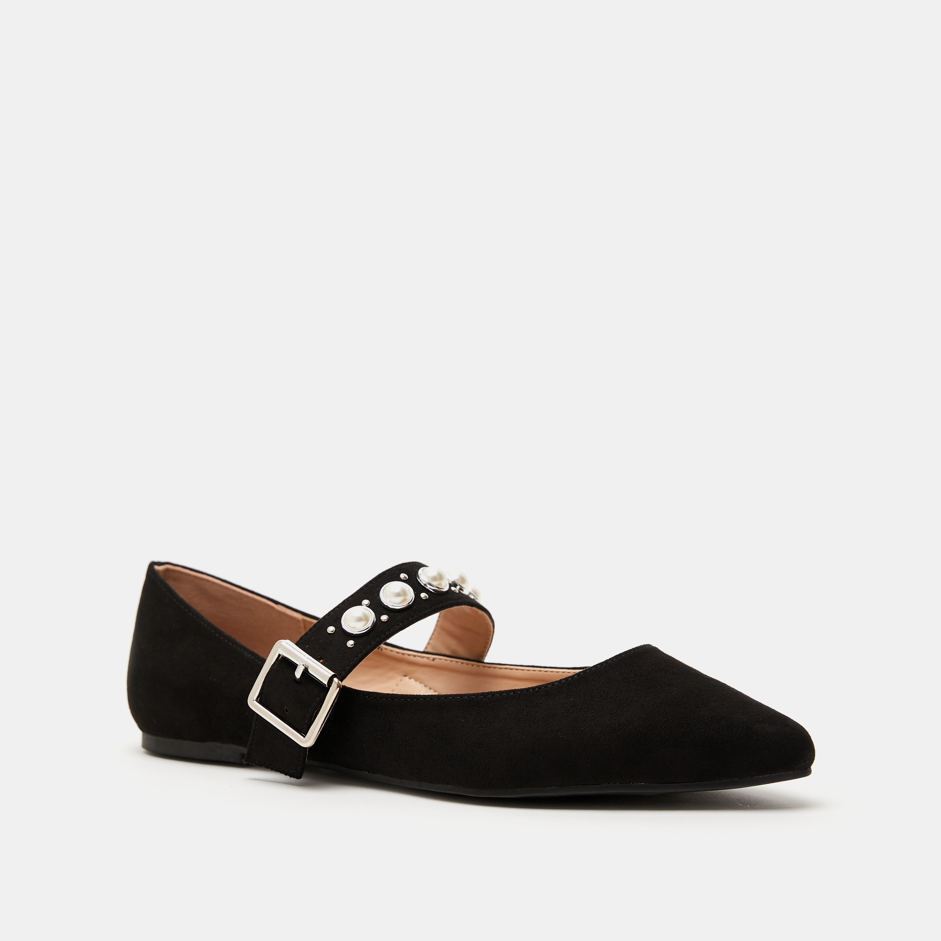 حذاء باليرينا بمقدمّة مدبّبة مزينة للنساء من سيليست-women-shoes-ballerinas-image-2