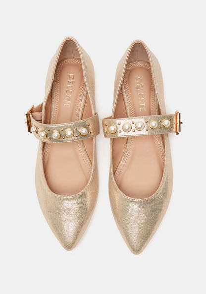 Celeste Women's Embellished Pointed-Toe Ballerina Shoes-Women%27s Ballerinas-image-4