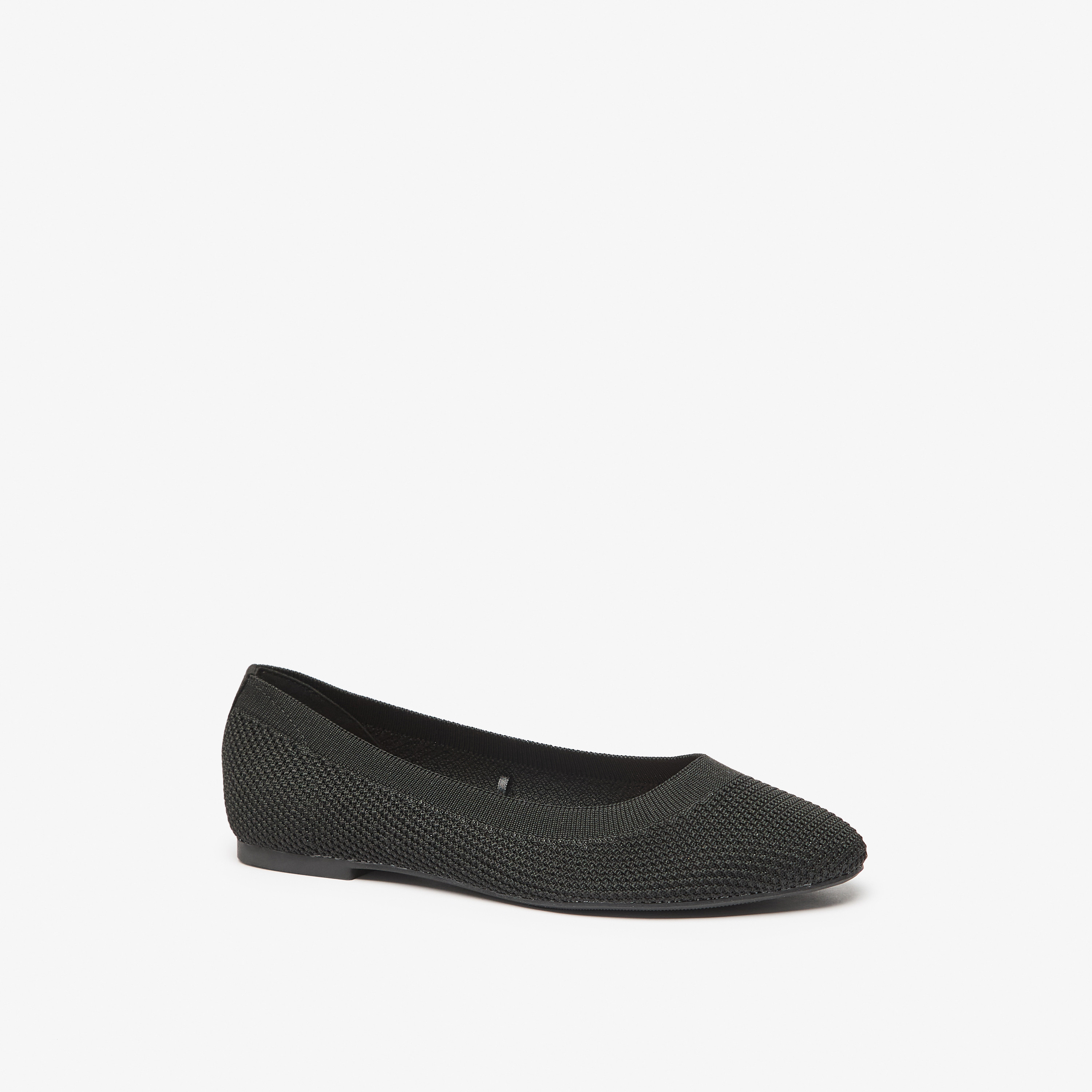 حذاء باليرينا سهل الارتداء وبارز الملمس بمقدّمة مستديرة للنساء من سيليست-women-shoes-flats-ballerinas-image-1