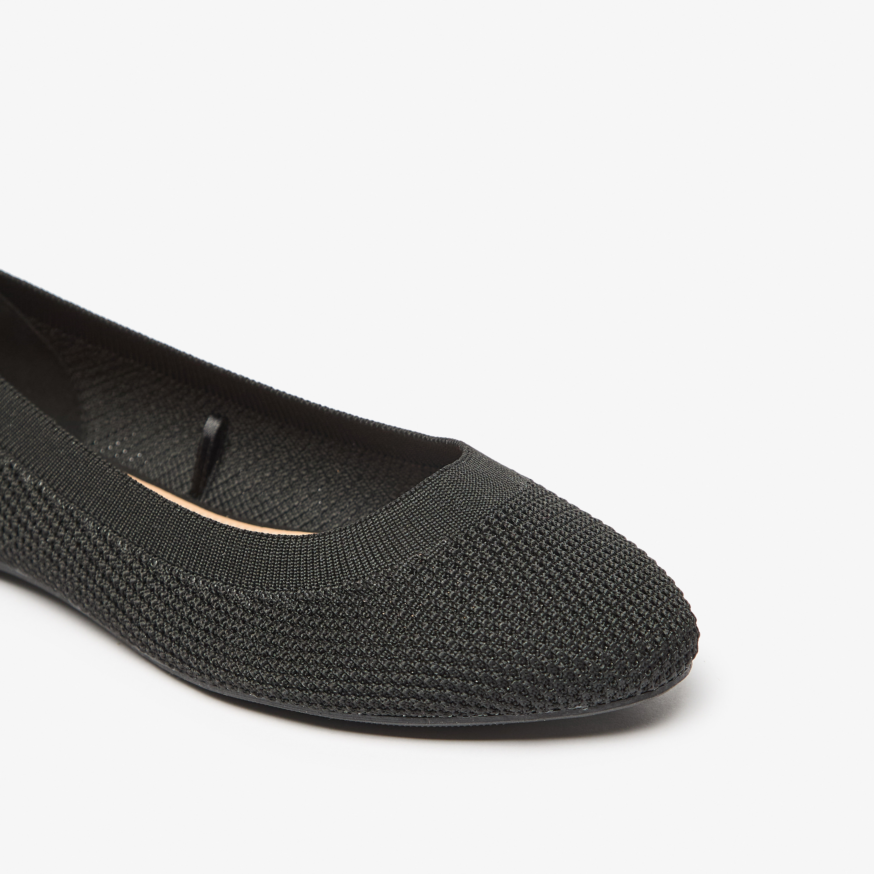 Celeste Women's Textured Slip-On Round Toe Ballerina Shoes-women-shoes-flats-ballerinas-image-5
