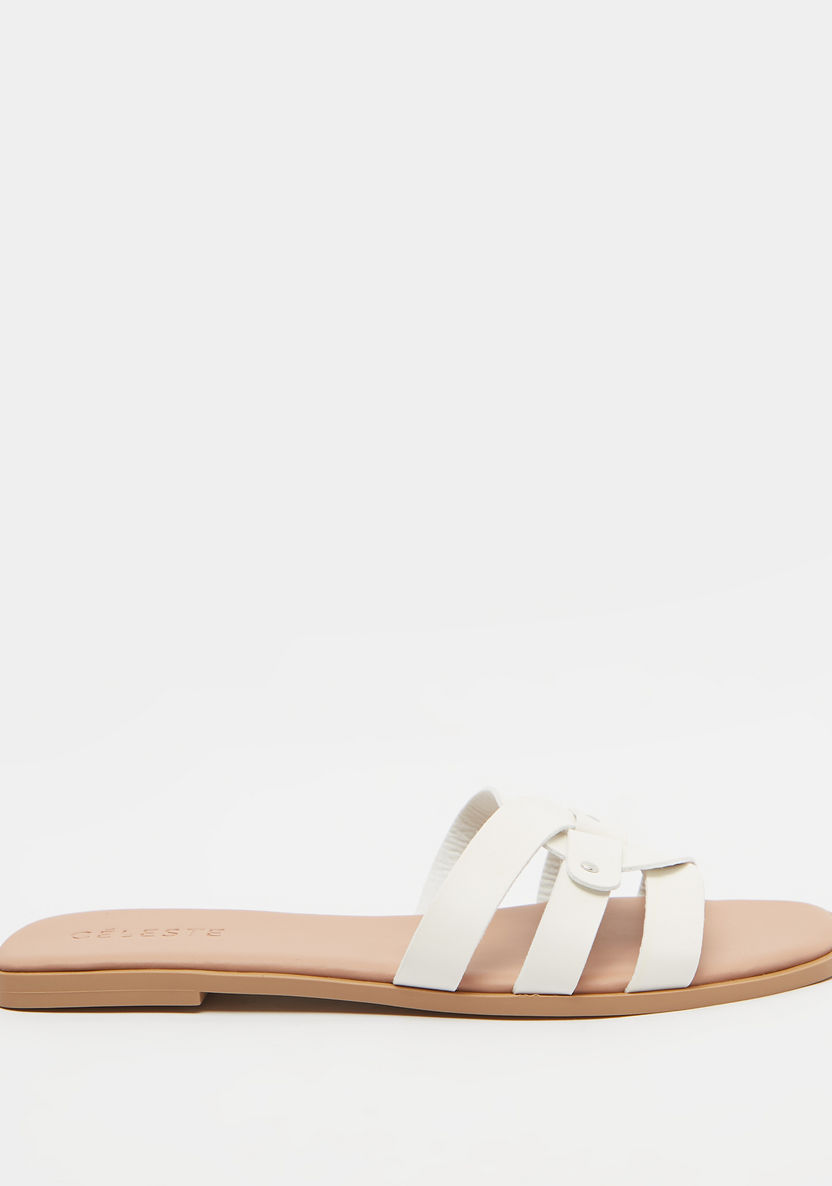 Celeste Women's Open Toe Slip-On Sandals-Women%27s Flat Sandals-image-0
