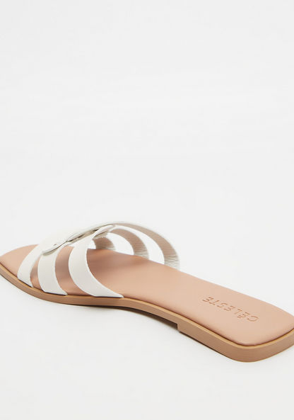 Celeste Women's Open Toe Slip-On Sandals-Women%27s Flat Sandals-image-2