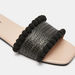 Missy Textured Slip-On Slide Sandals with Pom-Pom Detail-Women%27s Flat Sandals-thumbnailMobile-2