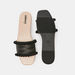 Missy Textured Slip-On Slide Sandals with Pom-Pom Detail-Women%27s Flat Sandals-thumbnail-4