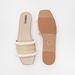 Missy Textured Slip-On Slide Sandals with Pom-Pom Detail-Women%27s Flat Sandals-thumbnail-4