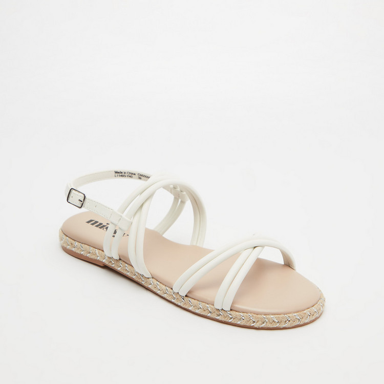 Missy Strappy Sandals with Buckle Closure