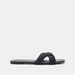 Celeste Weave Textured Cross Strap Sandals-Women%27s Flat Sandals-thumbnailMobile-0