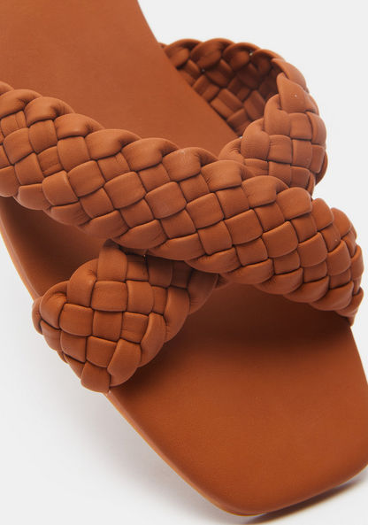 Celeste Weave Textured Cross Strap Sandals