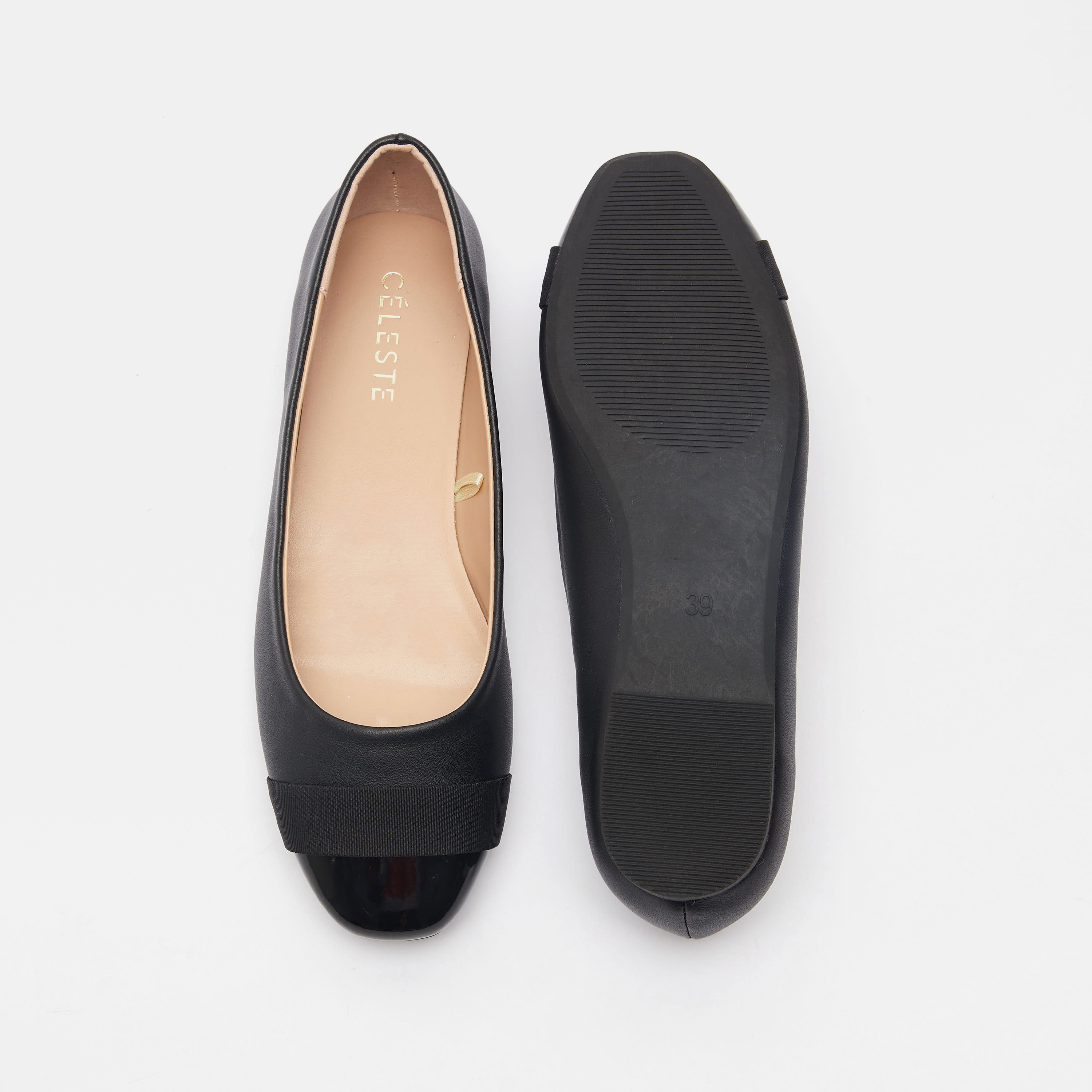 Celeste Women's Textured Round Toe Ballerina Shoes-women-shoes-ballerinas-image-6